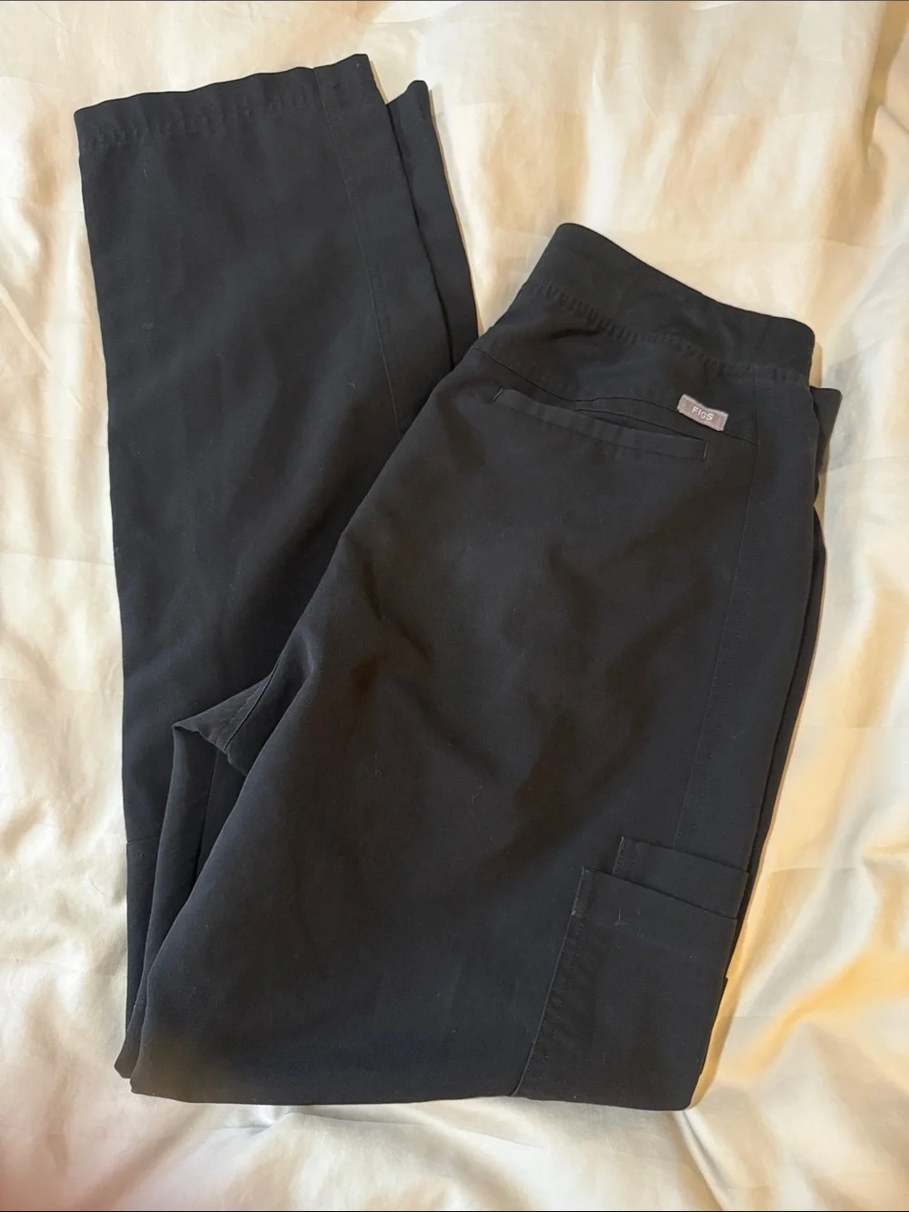 FIGS Men’s Axim Scrub Pants Black-Large